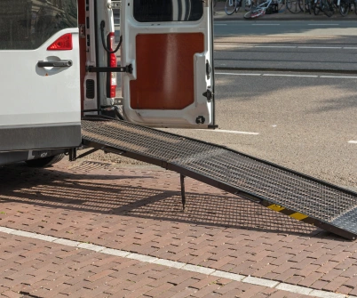 a ramp to a van